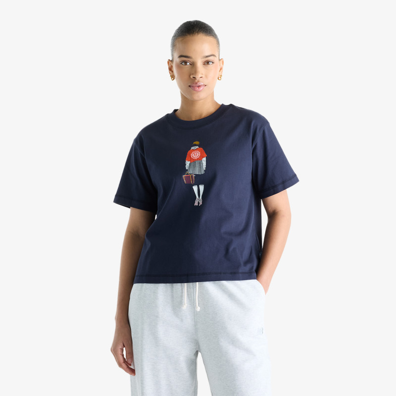 NEW BALANCE KRATKA MAJICA Varsity Scholar Relaxed Hip T-Shirt 