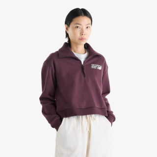 NEW BALANCE KAPUCAR Athletics Premium Logo Oversized Half Zi 