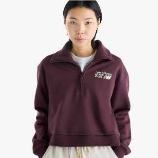 NEW BALANCE KAPUCAR Athletics Premium Logo Oversized Half Zi 